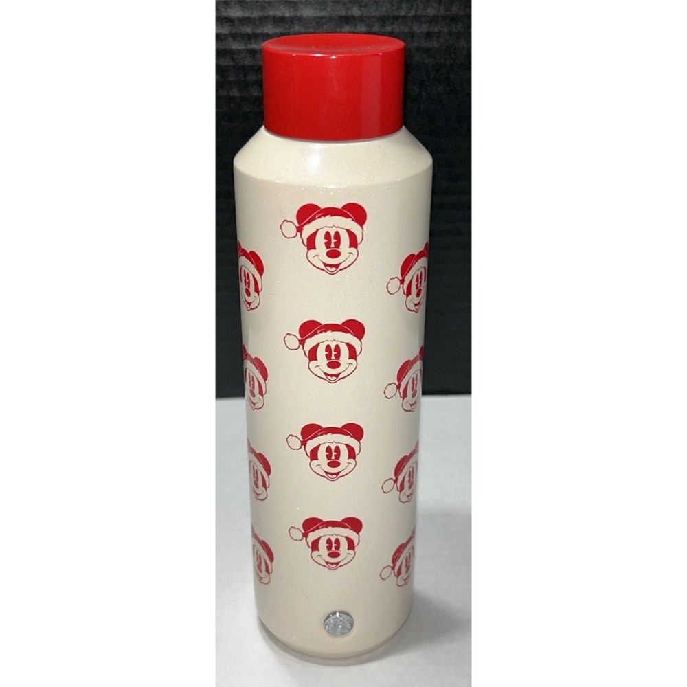 Disney Parks WDW Starbucks Santa Mickey Christmas Stainless Steel Tumbler‎